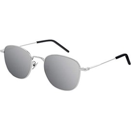 Saint Laurent SL 299-003 Silver Rectangle Sunglasses for Womens
