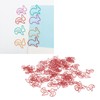 100pcs Paper Clips Prevent Slip Cute Rabbit Shaped Decorative Bookmark