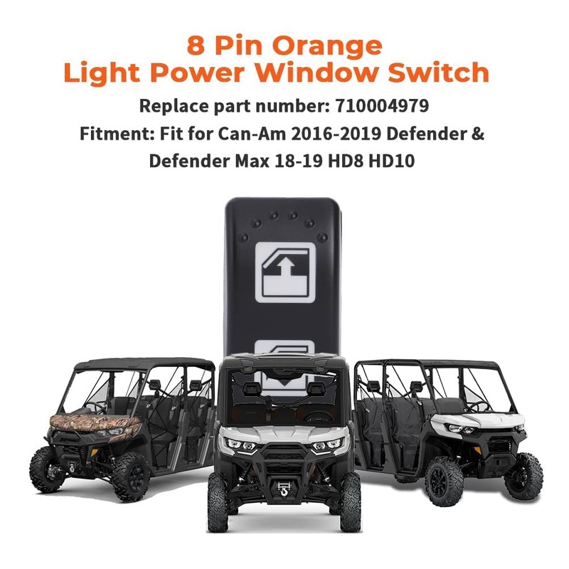 Foruly Left Hand Driver Power Window Switch for Can-Am 2016-2020