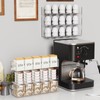 Laumffon Acrylic Tea Bag Organizer, 3 Layers Tea Bag Holder