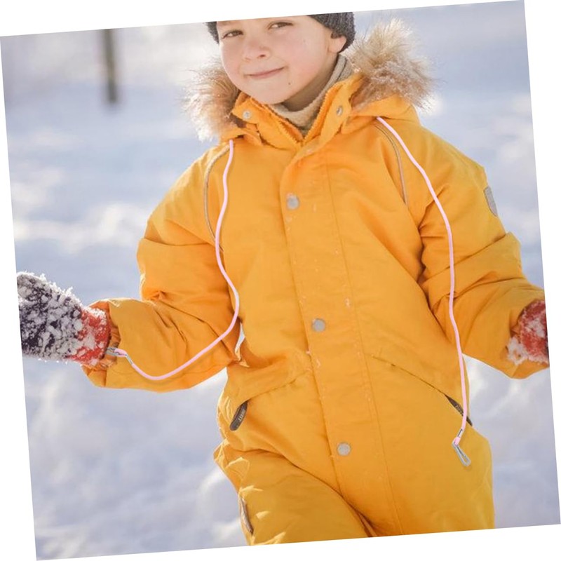 Hohopeti Elastic Winter Mitten Clips for Kids with Clip-holder Rope