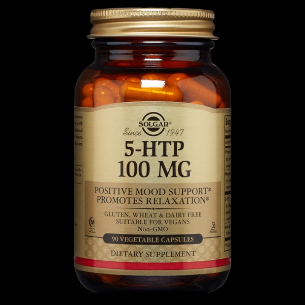 SOLGAR 5-HTP 100MG (5- HYDROXYTRYPTOPHAN). POSITIVE MOOD SUPPORT& PROMOTES RELAXATION
