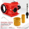 FTVOGUE Door Lock Installation Set Door Lock Hole Saw Kit