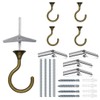 4 Sets Heavy Duty Swag Ceiling Hooks with Hardware for