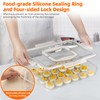 MesRosa Deviled Egg Containers with Lid and Handle, Durable Clear