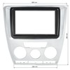 tomzz Audio 2450-028 Double DIN Radio Faceplate Compatible with Skoda