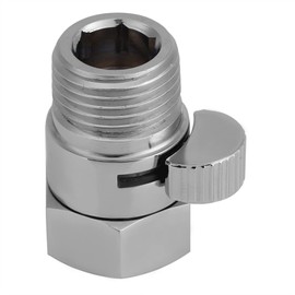 Flow Control Shut-off Valve, G1/2 Solid Brass Water Saving Valve, Fits Most Shower Heads and Arms for Shower Head Hand Bidet Sprayer