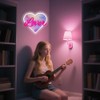 Heart Neon Sign,Pink Lover Dimmable LED Light Signs for Wall
