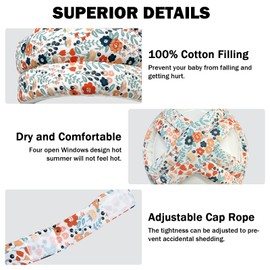 Baby Head Protector for Crawling Walking, Baby Helmet Adjustable No Bumps and Soft Cushion, Infant Safety Cap for Kid Learning to Walk (Staly M)