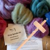 Hand Spindle Spinning Wheel for Wool - Hand Carved Wooden