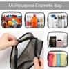 3 Pack Clear Toiletry Bag,Waterproof Travel Toiletries Bag,Clear Makeup Bag