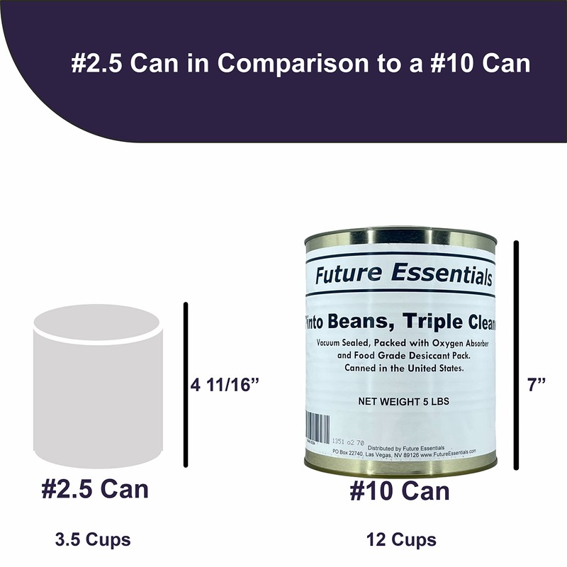 1 Can of Future Essentials Pinto Beans, Dried, # 10