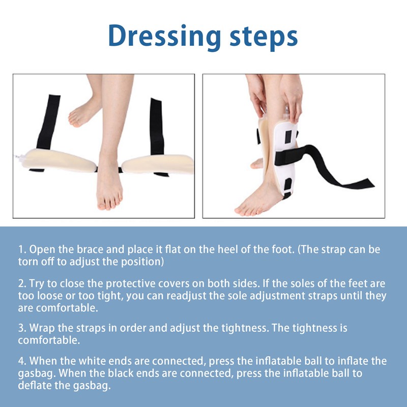 Ankle Stirrup Brace Inflatable Protective Ankle Joint Support Splint for