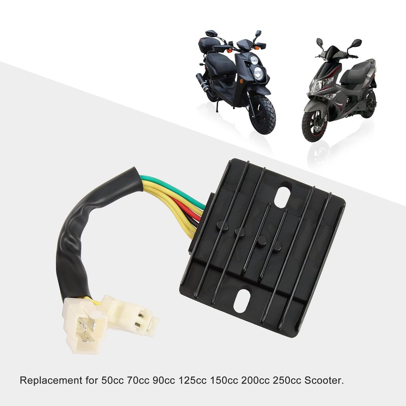 GOOFIT 6 Pin DC Voltage Regulator Rectifier for 50cc 70cc