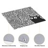 Black Cat Streak Dish Drying Mat 16"x18"Microfiber Absorbent Fast Dry