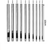 YQkangzhu 10 PCS 0.5mm-5mm Leather Hole Punch Set, Belt Hole