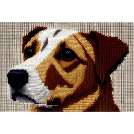 YAKOLECI Latch Hook Kits for Adults, Color Printed DIY Rug Crafts Arts Carpet for Home Decoration Festival Gift