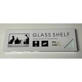 Fired Earth Glass Works Glass Shelf for Pro Recessed Shelf - 3.5 x 14 in