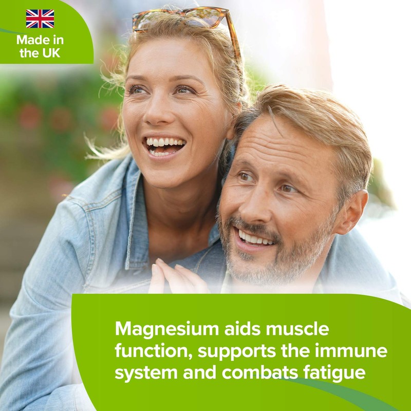 Lindens 500mg Magnesium Tablets | 90s 1-a-Day | UK Made