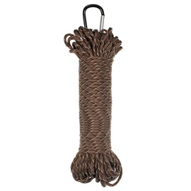 PARACORD PLANET 550 Paracord with Carabiner – Tactical 7 Strand Utility Rope for Camping, Backpacking, Survival, and Outdoor Activities (Camo, 100 Feet)