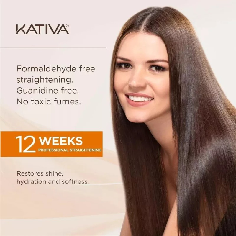 12 WEEKS Kativa Brazilian Straightening Alisado Brasile√±o Kit, US SELLER