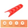 necar2020 Red Car Engine Bay U-Shaped Cover ABS Accessories Kit