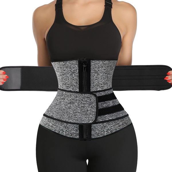 KIWI RATA Neoprene Sauna Waist Trainer Corset Sweat Belt with