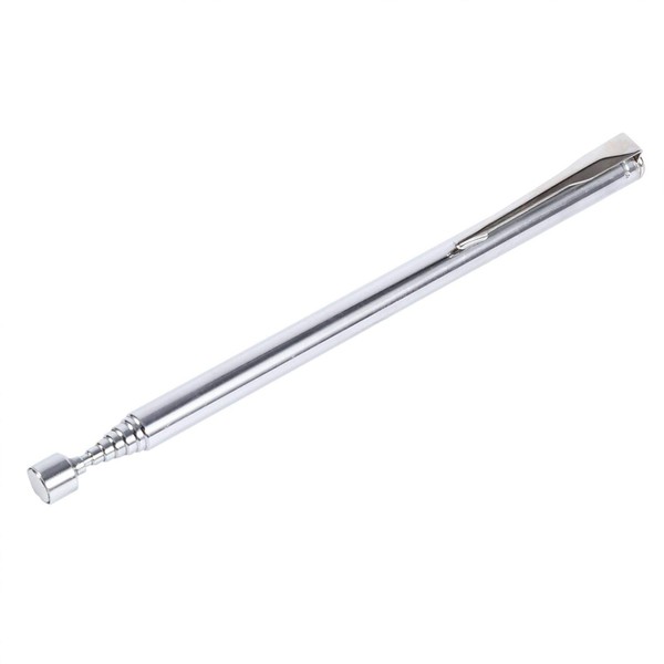 Magnetic Pen, Telescopic Magnetic Magnetic Pick Up Rod Telescopic Magnetic Tool(Silver)