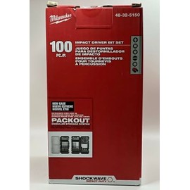 Milwaukee Shockwave Impact Duty Alloy Steel Drill and Screw Driver Bit Set (100-Piece) 48-32-5150