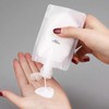 Travel Dispensing Pouch, Portable Mini Refill Container, Cosmetic Split Pack, Transparent Multipurpose Pouch Seasoning 100ml 50ea