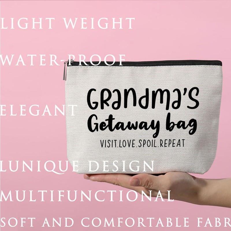 ZHAMEN Grandma Gifts Makeup Bag Gifts for Grandma Travel Toiletry