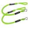 Double Braided Dock Line Boat Rope 2 pack with Stainless
