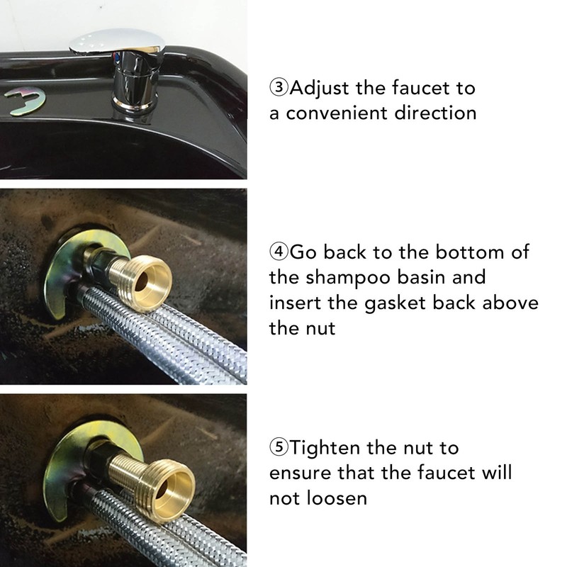 Salon Shampoo Basin Faucet Mixing Valve Professional Shampoo Bowl Faucet