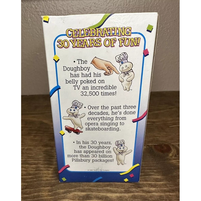 Pillsbury Doughboy 1995 Collector Plastic Glass 30th Anniversary/Bi