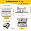 SUNJCO 2 Pack Replacement T Outliner Blades with Screws for