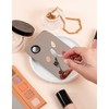 Paleta Acero Inoxidable Para Mezclar Maquillaje Con Espátula Rectangular