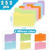 Koogel Index Cards 3x5, 252PCS Colored Flash Card Dividers with