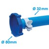 Algenschnapper Adapter for Pool Hose to Filter System for Quick-Up