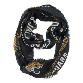 Little Earth 300615-JAGR-1: Jacksonville Jaguars Sheer Infinity Scarf