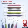 AAProTools Silicone Handle Dental Composite Filling Instruments Kit 5pcs Tools