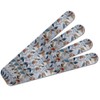 Calming Floral Earthy Blues Pattern Double-Sided Nail File Emery Board