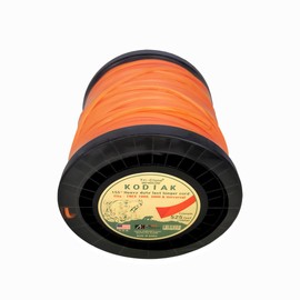 Tri-Clone Kodiak 5 Pound 0.155” x 525’ Heavy-Duty Triangle String Trimmer Line - Commercial Grade Triangle Weed Eater String, Orange