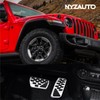 NYZAUTO Non-Slip Foot Pedal Pads Compatible with Wrangler JL 2018-up/Gladiator