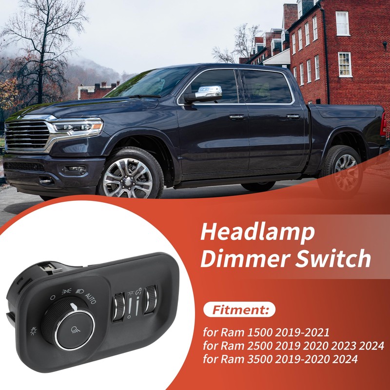 SWITCHRISE Headlight Switchch for Ram 1500 2019-2021 Headlamp Dimmer Switch