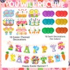 52 Pcs Easter Banner, Happy Easter Garland with Hanging Swirls,