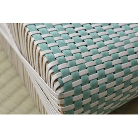 Ikehiko #3663979 Bedding Pillow, Colorful PP Pillow, Wicker-Style Pillow, Breathable, Non-stuffy, Polypropylene, Lightweight, Durable, Hand-Knitted, Approx. 11.8 x 7.9 inches (30 x 20 cm), Blue