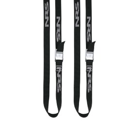 NRS 1" Heavy Duty Tie Down Strap | 2 Pack Stealth Black 6ft | Cargo Roof Rack Strap for Vehicle, Trailer, Kayak, Moving | 500 lbs. Working Load | 1,500 lbs Breaking Strength