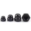 5/16-18" Black Acorn Cap Nuts, Acorn Nut Stainless Steel 18-8(304),