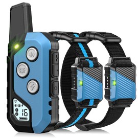 Dog Training Collar for 2 Dogs, Waterproof Dog Training Collar with Remote, 3 Training Modes, Rechargeable Electric Training Collar for Large Medium Small Dogs