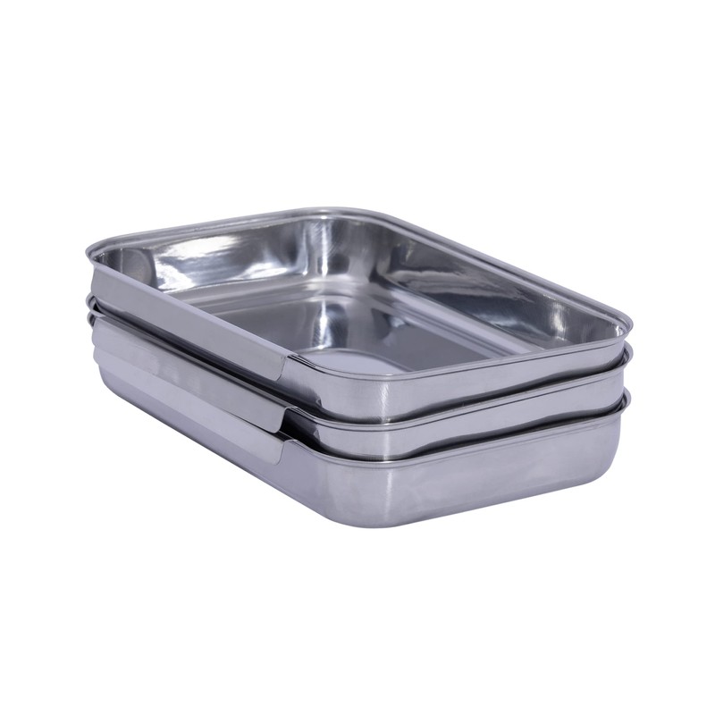 Maximex Breading Set Stainless Steel 3-Piece Set - 3-Piece Stainless